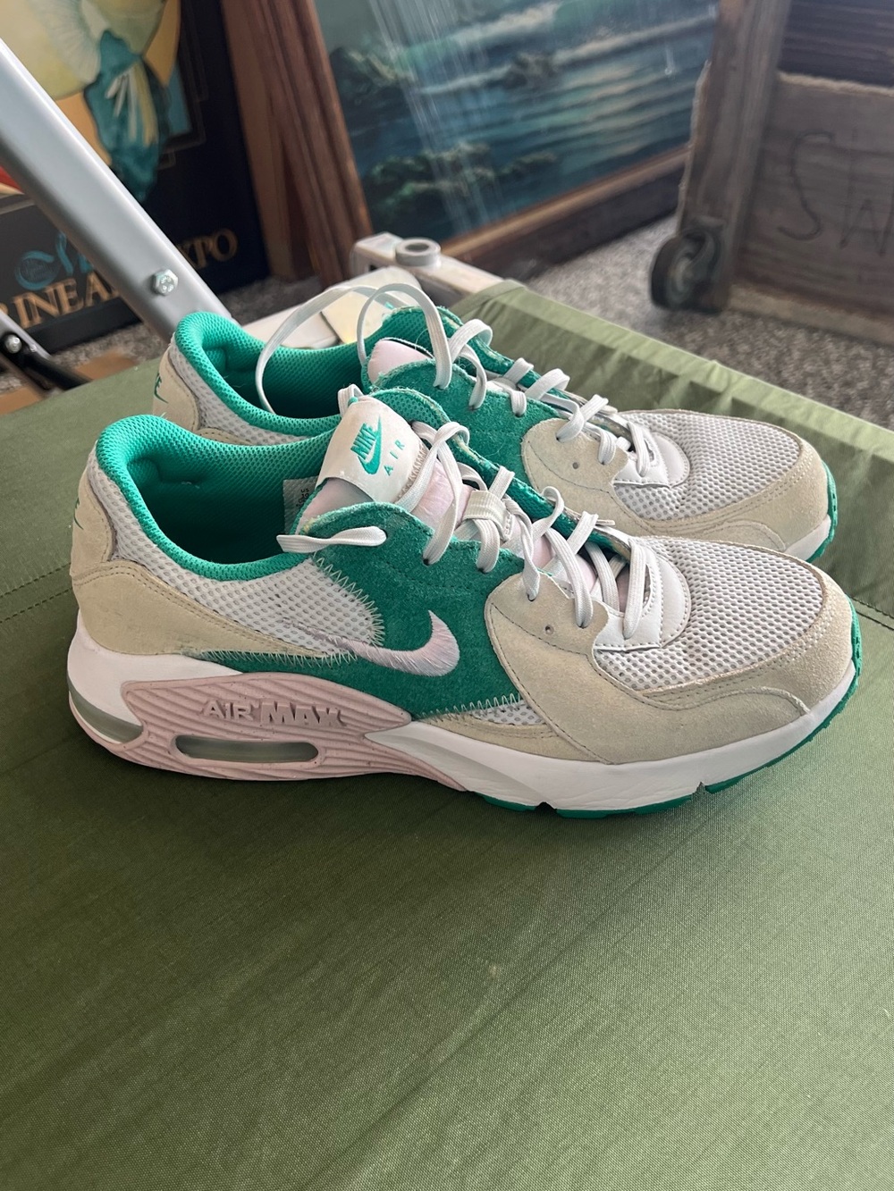 Nike Air Max Excee 'Pure Platinum Doll' sneakers, size 10